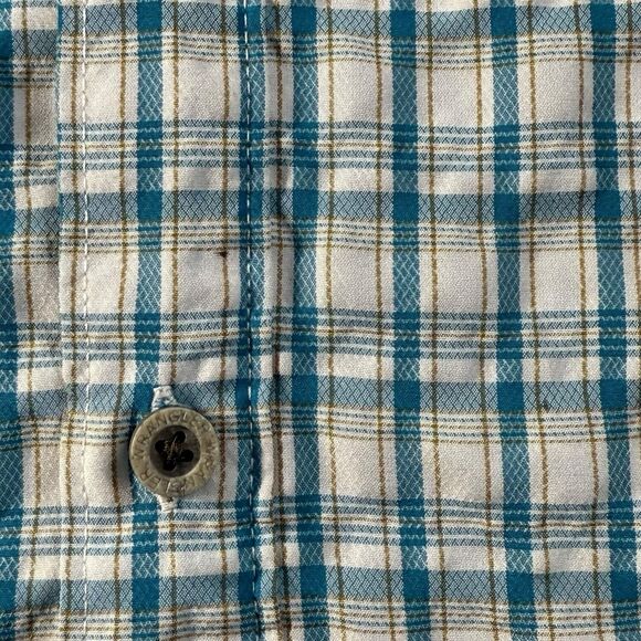 Wrangler Shirt Mens Large Plaid Long Sleeve Casual Button Up Vented Breathable - Picture 6 of 16